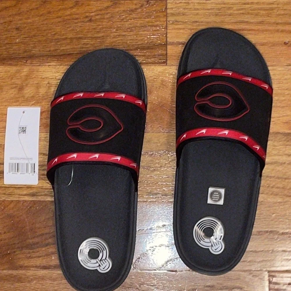 NEW MLB Cincinnati Reds Nike Team Off-Court Slide Sandals Womens 9 / Mens 8